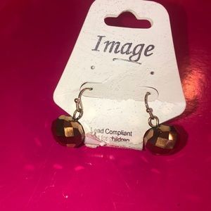 Bronze Bead Earrings NWT